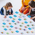 gisgfim 50 Pairs Memory Matching Game, Flags of The World Concentration Games for Kids and Adults, Fun & Fast Learning