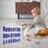 KISLANE Double Sided Toy Car Storage Case for 48 Toy Cars, Matchbox Cars, Mini Toys, Portable Transparent Storage