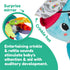 0 Lamaze Clip On Car Seat and Stroller Toy - Captain Calamari - Crinkle Car Seat Toys and Stroller Toys - Sensory Toys