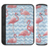 Vdsrup 2 Pack Seat Belt Covers Pink Flamingos Blue Zigzag Car Seat Strap Covers Super Soft Car Seat Neck Cover for Boys