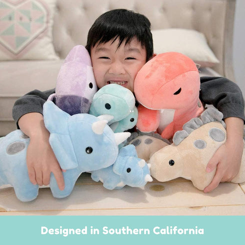 "Bellzi Triceratops Cute Stuffed Animal Plush Toy - Adorable Soft Dinosaur Plushies, Perfect Gift for Kids and Toddlers"