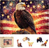 Reouinty Wooden Puzzle for Adults 500 Pieces, Star Eagle Wood Jigsaw Puzzles,