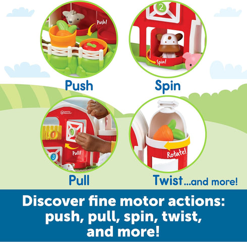 Learning Resources Peekaboo Learning Barnyard Playset, Toddler Learning Toys for Boys and Girls Ages 18+ Months