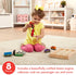 Melissa & Doug Wooden Magnetic Train Cars - 8 Piece Educational Skill-Building Toy for Boys and Girls