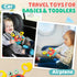 1-3 1+ 18+ Chilvil Airplane Travel Toys for Toddler Kids Sensory Montessori Toys for Year Old Silicone Pull String Road