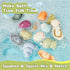 1-3, 15 6-12 AMCHSURI Animal Bath Toys with Floating Boats for Toddlers PCS Mold Free Bathtub Toy for Infants Months