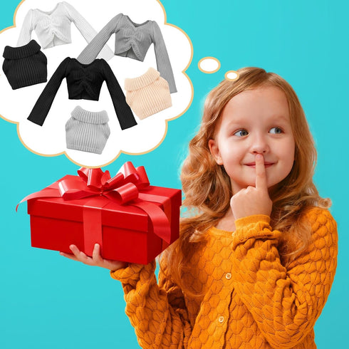 Bencailor 6 Pcs Doll Clothes for 11.8 Inch Doll, Summer Tops, Swimwear, and Winter Coat Doll Outfit