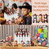 VercanMonth 42 12 12 Pcs Adopt a Horse Party Favor for Kids Mini Plush Stuffed Horses with Tiny Cowboy Hats and Bandana