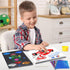 Set 4 5 6 7 8 9 Art & Craft Activity,Foil Craft Traffic DIY Art Fun Kits,No Mess Creative Foil Art Kits Drawing Game