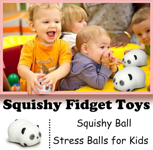 ZTATU (1PCS) Squishy Panda Stress Balls for Kids Squishy Fidget Toys Stress Ball, Autism Sensory Toys Squishy Dough