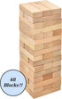 Number 1 in Gadgets 48 Timber Tower Wood Block Stacking Game, Piece Classic Wooden Blocks for Building, Toppling