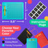 Magnetic Drawing Board for Kids, Beads and Magnet Stylus Pen, Magnetic Tablet Toy for Airplane & Car Ride Activities
