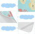 SyXIOP 28" 52" Cartoon Cute and Colorful Animals Cooling Baby Waterproof Crib Mattress pad x Breathable Crib Bumper