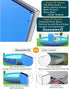 Swimming 48In,G Jasonwell Foldable Dog Kiddie Pool - Hard Plastic Kids Paddling Pool Toddler Baby Pools for Backyard