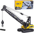 Qcar 1/50 Heavy Duty Construction Metal Crawler Crane, Truck Crane Vehicle Toys for