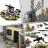 ZHX Sets 550pcs, WW2 Pack Military Base Building Block - War Defence Base with Guard Tower, Prison and Air Defence Gun