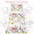 Set 4 Sets, Set Toddler Bedding for Girls, Piece Toddler Comforter Bed Ultra Soft Breathable Vintage Crib Bedding