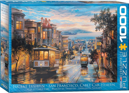 EuroGraphics 1000-Piece Puzzle - San Francisco Cable Car Heaven by Eugene Lushpin