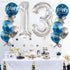 KatchOn Big Silver 13 Balloon Numbers - 40 Inch for 13th Birthday Decorations for Girls and Boys