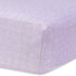 Under The Nile Muslin Crib Sheet - Lavender Stars - Organic Cotton