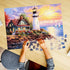500 Piece Puzzle for Adults, Lighthouse, Recycled Cardboard Jigsaw Puzzles, Family Activity, Gift Idea 20.5X15 inches