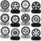 12 Pcs Race Car Centerpieces for Tables, Hot Wheel Decorations for Car Themed Birthday Party Decor