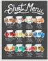 Stupell Industries Shot Menu Drink Recipes Wall Plaque, 13 x 19, Grey, Designed by Daphne Polselli