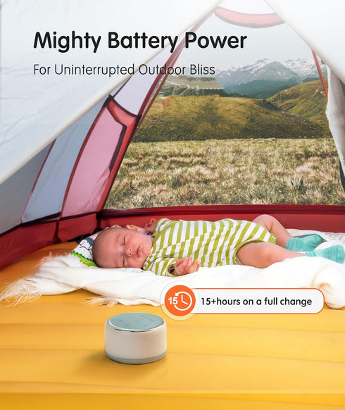 34 FamiSym White Noise Sound Machine Baby for Sleeping with Night Light Soothing Sounds, Rechargeable White Noise