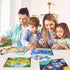 BenBen Wooden Puzzles for Kids Ages 3-5, 6 Pack 24 Piece Toddler Puzzle for Boys and Girls