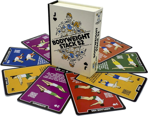 Bodyweight Exercise Cards: Workout Playing Card Game, Designed by Military Fitness Expert, No Equipment Needed
