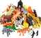 Animals Figure Set - 54 Piece Mini Jungle Toys, Realistic Wild Vinyl Plastic for Learning Party Favors