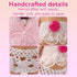 Goktvai 4 Sets 3in Angel Doll Clothes, Toy Collector Costume with Tops & Skirts for Display and Decoration ( Pink)