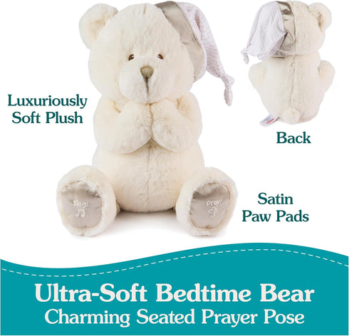 0 11" GUND Animated Goodnight Prayer Bear, Spiritual Plush Teddy Bear, Sensory Toy Stuffed Animal for Ages and Up