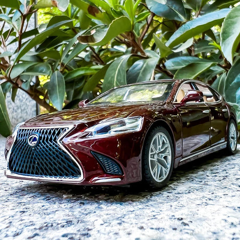 BDTCTK 1/32 Compatible Lexus Ls500h Model Car, Zinc Alloy Pull Back Toy Car with Sound and Light for Kids
