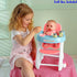 17" 7 Set| 2+, JC Toys - Doll High Chair | Fits Dolls up to | Easy to Clean | Simple Assembly | Piece Play Ages