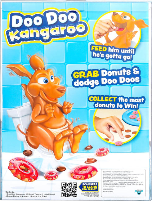 Doo Doo Kangaroo Game: Feed Him Until He's Gotta Go! Collect Donuts and Dodge Doo Doos to Win
