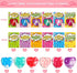 24 Pack SURCVIO Valentine Day Gifts for Kids, Pop Fidget Heart-Shaped Mini Push Bubble Sensory it Fingertip Keychain