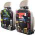 Car Backseat Organizer with 10" Table Holder, 9 Storage Pockets, Seat Back Protectors for Kids, Travel Accessories, 2
