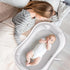 TILLYOU Baby Bassinet Sheets, Cotton 2 Pack, 31.5"x18" Breathable Mattress Protector, Gray