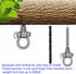 Heavy Duty 6 Bearing Swing Hangers, Permanent Anti Rust 180° Swing, 1500 lb Capacity Sandbag Yoga Swing Hammock Chair