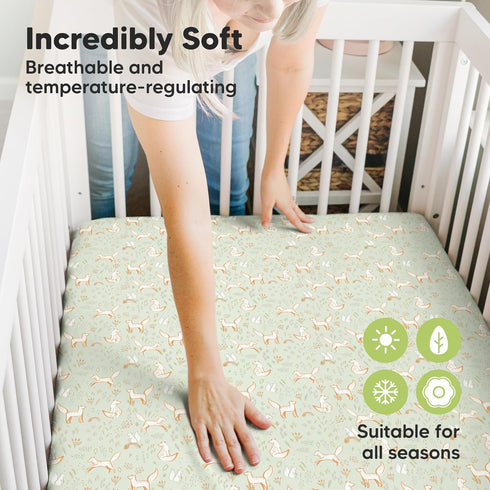 Pack 2-Pack 2-Pack Pack Keababies and Play Sheets Fitted, Mini Crib Sheets and Crib Sheets - Fitted Crib Sheet