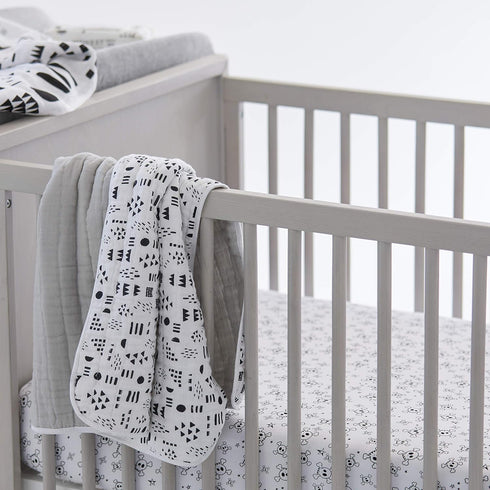 (Set HonestBaby Organic Cotton Changing Pad Covers of Two), Gray Heather, One Size