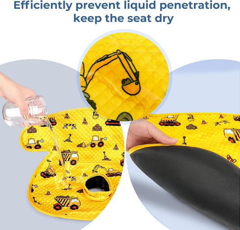 COOLBEBE Infant Car Seat Protector for Potty Training, Dry Waterproof Car Seat Liner Toilet Training for Baby Infant