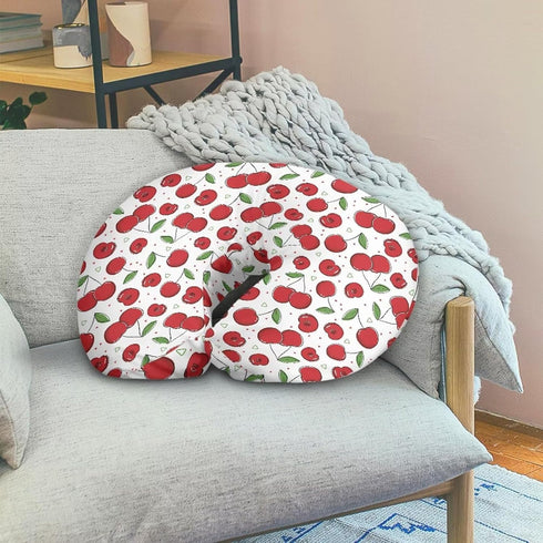 Nursing Pillow Cover Cherries Breast Feeding Pillows for Babies Boys & Girls Soft Breathable Nursing Pillow Case U