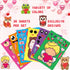 Joy Bang Valentines Stickers for Kids, 36 Sheets DIY Face Stickers for Valentine’s Day Crafts, Red Pink Heart