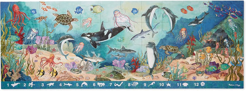Melissa & Doug Search and Find Beneath the Waves Floor Puzzle, 48 pcs, over 4 feet long
