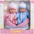 JC Toys La Baby 11" Soft Body Twin Baby Dolls with Accessories for Children