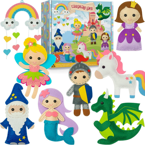 Craftorama Sewing Kit for Kids, Fun and Educational Fairytale Craft Set for