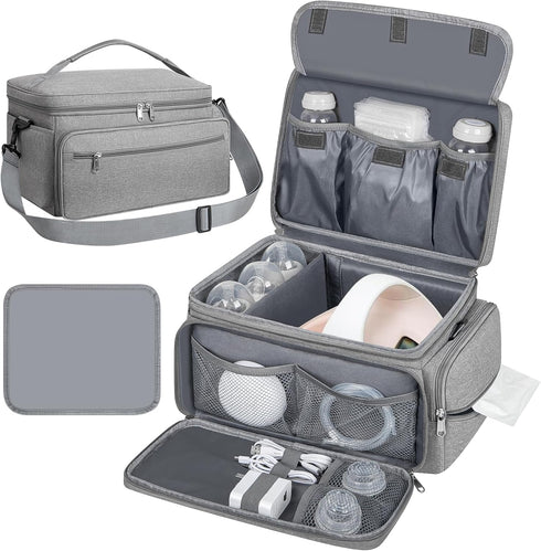 OCKLILY Breast Pump Bag for Spectra S1 S2 with Waterproof Mat, Breast
