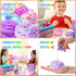 Glimmer, 6 7 8 9 10 11 12 inksbui Confetti Slime Kit, Sparkling, Crunchy, Foam, Jelly Cubes Slime, Stress Relief Toys